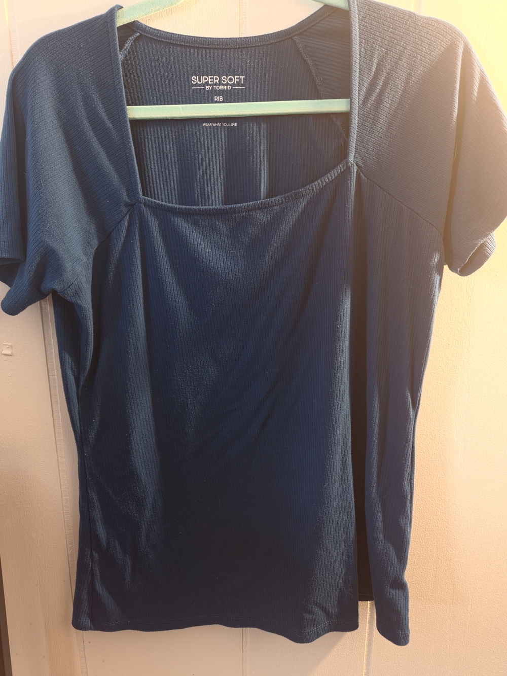 TORRID Navy Blue Short Sleeve Top